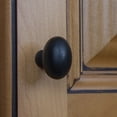 thumbnail image 4 of GlideRite 1.125 in. Classic Oval Cabinet Knobs, Matte Black, Pack of 5, 4 of 5