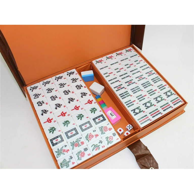 XXXXX Chinese Numbered X-Large Blue Tiles Mahjong set / Board Game