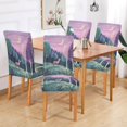 thumbnail image 2 of Yayeee 2 Pack Dining Chair Covers Stretch Parson Chairs Slipcovers Seat Protector, Green Night Deer, 2 of 6