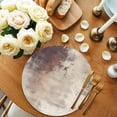 thumbnail image 2 of Round Placemats Abstract Brown Gray 15 inch Set of 6 Table Mats for Dining Table Oil Painting Art Heat Resistant Non-Slip Kitchen & Home Decorative Place Mat Set, 2 of 8