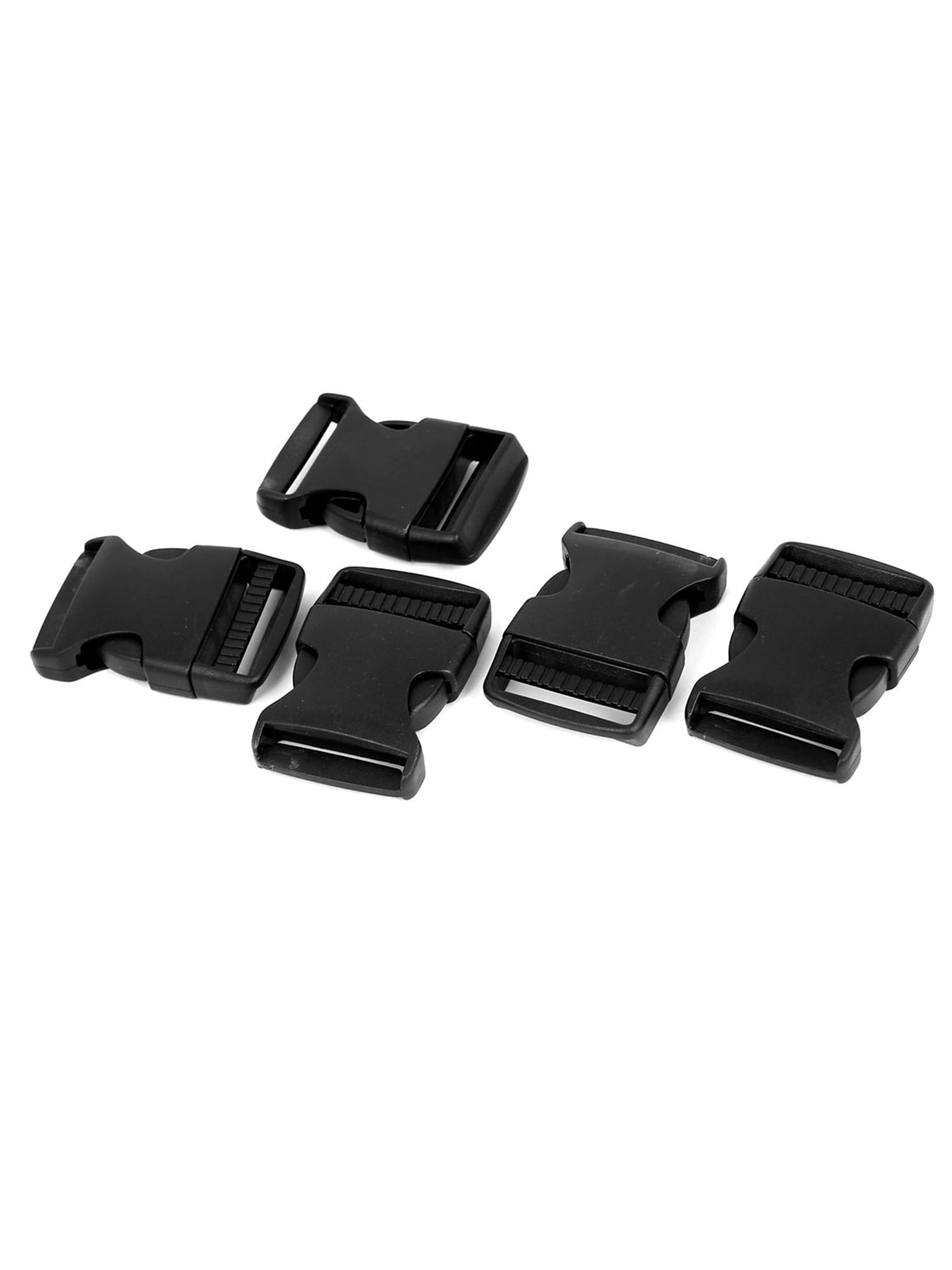 5Pcs 1.5" Wide bing Strap Plastic Curved Clasp Side Release Buckle