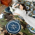 thumbnail image 4 of Castle Fairy Children Jungle Wolf 7-Piece Twin Bedding Sets,Abstract Camouflage Bedding Comforter Set,Adventure Theme Breathable Sheet Sets,Microfiber Bedroom Decor, 4 of 8