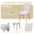 thumbnail image 6 of Harper & Bright Designs Farmhouse Extendable Wood Dining Table Set for 6, Kitchen Table Set with Bench and 4 Upholstered Chairs for Kitchen Dining Room, Natural, 6 of 18
