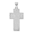 thumbnail image 4 of FJC Finejewelers 925 Sterling Silver Rhodium Plated Rope Edge Latin Cross Charm 21 mm, 4 of 6