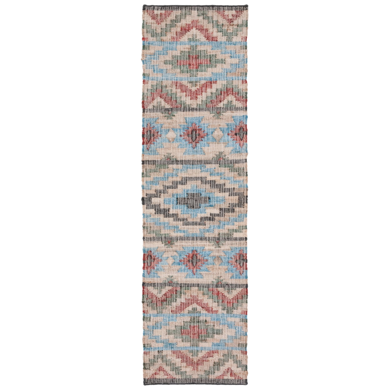 SAFAVIEH Kilim Aldous Tribal Area Rug, Natural/Red, 8' x 10'