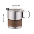 thumbnail image 3 of Camping Mug, Stainless Steel Outdoor Tableware, Foldable Handle Coffee Mug, Step-Type Insulated Mug, Portable Travel Drinkware, Multi-Beverage Storage Cup, 3 of 6