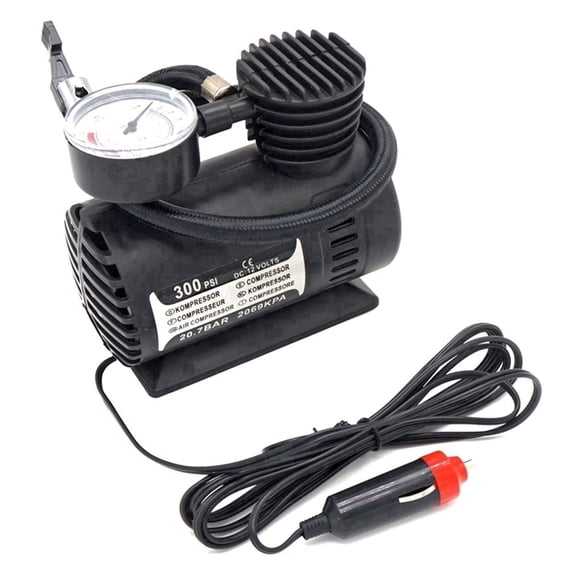 12V Portable Air Compressor Tire Inflator Pump Electric Car Bike Motorcycle with Gauge Tire Pressure Tools Mini Inflatable Small Handheld