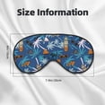 thumbnail image 5 of Naloa Hawaiian Style Print Sleep Mask for Sleeper, Light Blocking Sleeping Eye Mask for Women Men, Eye Shade with Adjustable Strap for Travel, Nap,Meditation, 5 of 7
