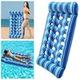 thumbnail image 3 of Colchón Aire Tumbonal Flotante Inflable Cama para Dormir Flotación Portátil Plegable Al Libre Exteriores, 3 of 9