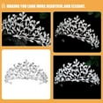 thumbnail image 5 of SEWCHICS 1Pcs Crown Tiara Headpiece Bridal Headband Crown Rhinestone Zinc Alloy For Women Wedding Bridal Headpiece, 5 of 7