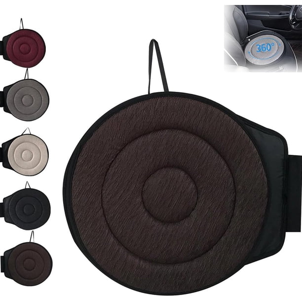 Cojín de asiento giratorio 360 para coche,Cojín de asiento giratorio beneficioso 360,Almohadilla de asiento de coche de espuma viscoelástica giratoria portátil,Cojín de asiento giratorio 360 grados So