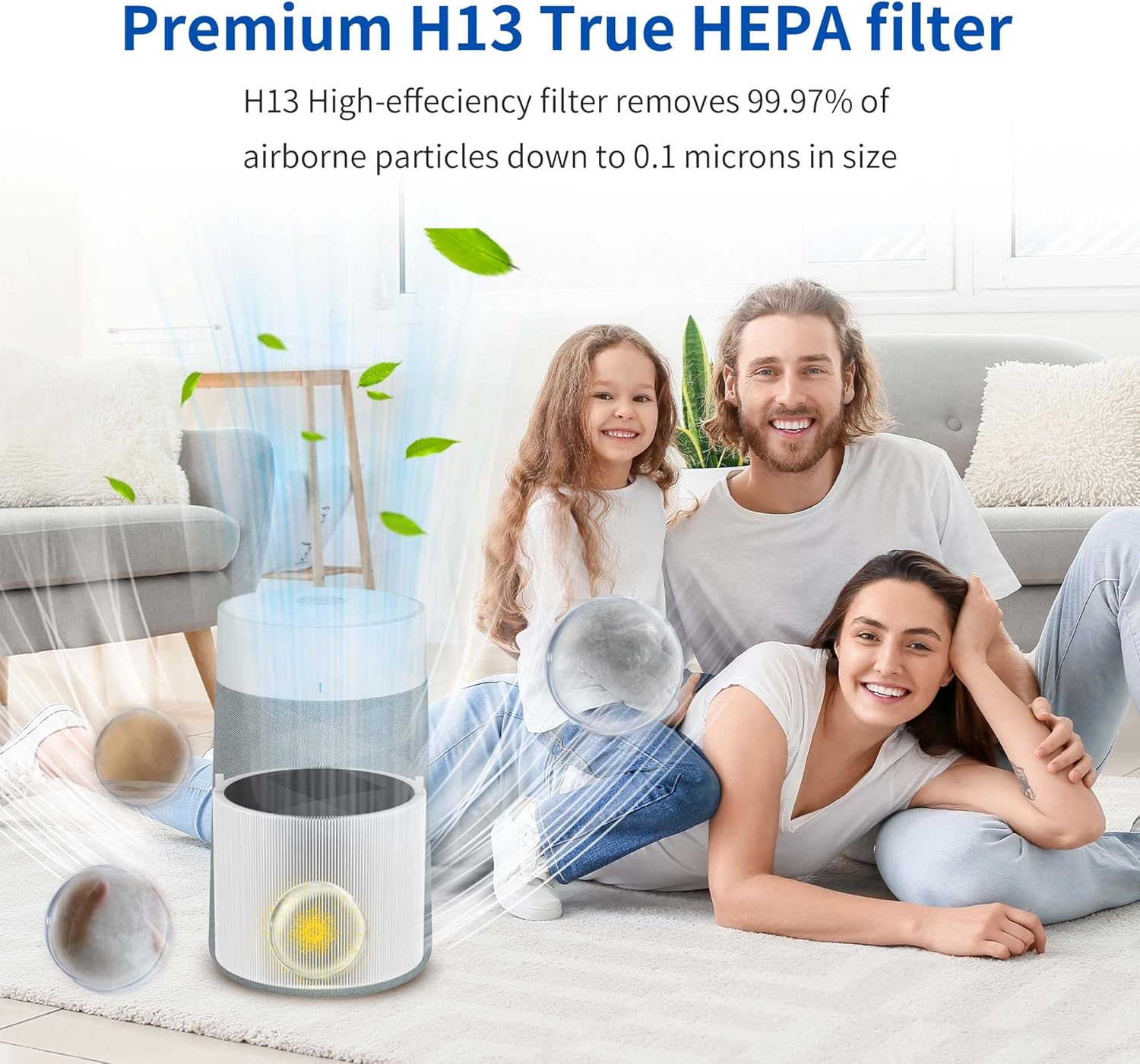 411i Max Replacement Filters for Blueair 411i Max and 411a Max Air Purifier, for Blue Pure 411i Max F4MAX Particle and Activated Carbon Filter, 2 Pack