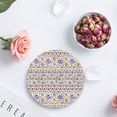 thumbnail image 4 of FMSHPON Mandala Pattern Set of 4 Round Coaster for Drinks, Absorbent Ceramic Stone Coasters Cup Mat with Cork Base for Home Kitchen Room Coffee Table Bar Decor, 4 of 5
