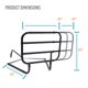 thumbnail image 2 of Able Life Bedside Extend-A-Rail - Adjustable Length Home Bed Rail and Stand Suppor Handle + Included Safety Strap Able Life Comfortably Independent NA, 2 of 6