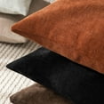 thumbnail image 7 of SUSIELADY Pack of 2 Decorative Throw Pillow Covers, 20x20 Inch, Soft Textured Square Cushion Covers with Zipper for Sofa, Couch, Bed, Living Room, Farmhouse, Cozy Accent Pillows, Burnt Orange, 7 of 7