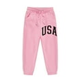 thumbnail image 5 of Hienoo Big Girls Hoodie Set Usa Printed Hooded Sweatshirt Sweatpants Outfits Sweatsuit, 5 of 6