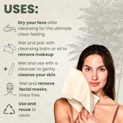 Clean Skin Club Bamboo Towels Size XL, Organic Disposable Face Washcloth