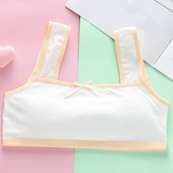 Training Bras for Girls Size 13-16 Lightweight Pullover Padded Bralettes Teens Juniors Breathable Solid Color Comfort No Show Underwear Bra