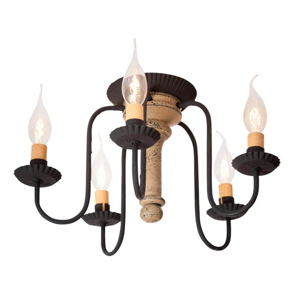 Irvins Country Tinware Irvin's Country Tinware Berkshire Ceiling Light in Pearwood