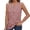 Pink, variant on Tank Tops for Women Camisole Hollow Casual Loose Slim Round Neck Sleeveless Undershirts,Pink,M