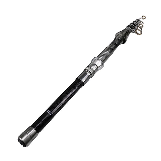 DEUKIO 1.8m Telescopic Carbon Fiber Fishing Rod - Lightweight, Durable & Portable for Enhanced Sensitivity