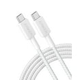 thumbnail image 1 of Anker 322 USB-C to USB-C Cable (10ft Braided) White, 1 of 3