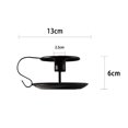 thumbnail image 4 of Candle Holder European Style Black Painted Iron Iron Candlestick Vintage Candle Base, 4 of 7