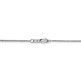 thumbnail image 4 of Leslie's Real 14kt White Gold 1.3mm Sparkle Singapore Chain; 24 inch; Lobster Clasp; for Adults and Teens; for Women and Men, 4 of 5