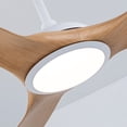 thumbnail image 5 of 52 inch 3-Blade ABS Ceiling Fan with Light & Remote, Ideal for Living Room,Natural Color, 5 of 10