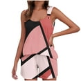 thumbnail image 2 of Camisola Tops para las Mujeres Cuello en V sin Mangas con Pantalones de Bolsillo, Pantalones de Mujer Casual para Primavera Verano, 2 of 7