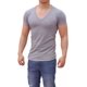 thumbnail image 1 of Playeras John Leopard Cuello V Pronunciado Muscle Fit, 1 of 5