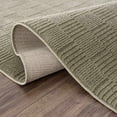 thumbnail image 6 of Hauteloom Kazuma Living Room, Bedroom Machine Washable Area Rug - Square Piles, Checkered - Gray Green, Moss Green - 4' x 6', 6 of 12