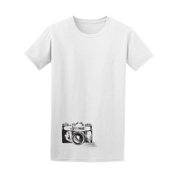 Retro Vintage Photo Camera Icon Tee - Men T-Shirt, 2XL
