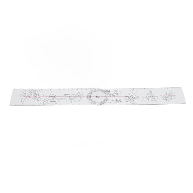 Orthopedic Angle Ruler, Full 360 Degree Goniometer Easy Reading Joints Measuring Tool For Physical Therapy Surgery Recovery