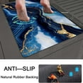 thumbnail image 5 of Bath Mat Rug,Navy Blue Ink Marble Non Slip Quick Dry Super Absorbent Thin Bathroom Rugs Fit Under Door-Easy to Clean Bathroom Floor Mats-Shower Rug for Shower Sink Bathtub(20" x 31"in), 5 of 6