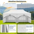 thumbnail image 4 of Laijoy 10 x 20FT Pop up Canopy with 6 Sidewalls, Outdoor Canopy Tent with Zippered Entrances, Windows, Carrying Bag, 4 of 9