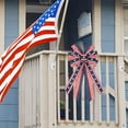 thumbnail image 5 of Patriotic American Flag Bow,4th of July Large Multi-Layer Star,Stripe Bow for Independence Day,Memorial Day Front Door,Wreaths,Holiday Party Decor, 5 of 6