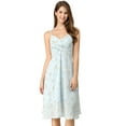 thumbnail image 3 of MODA NOVA Juniors Floral Twist Front Adjustable Strap Hidden Zipper Midi Dress, 3 of 8
