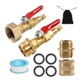 thumbnail image 3 of DYNWAVECA RV Winterize Blowout Adapter RV Winterizing Kit with Blow Shut Off Valve 1/4" Quick Connect for Vehicles with Water Supply 6pcs, 3 of 10