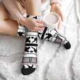 thumbnail image 7 of Women's Men's Hockey Player Colorful Novelty Pattern Crew Athletic Socks, 7 of 7