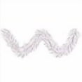 thumbnail image 3 of Vickerman Vickerman 9' White Artificial Christmas Garland with 100 Warm White LED Lights, 3 of 4