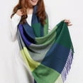 thumbnail image 1 of Foulard Longue d'Hiver Chaude en Laine Châle à Franges pour Femmes, 1 of 3