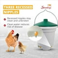 thumbnail image 3 of Stromberg's Hanging Nipple Waterer, Sanitary Water Solution for Birds, 3 Recessed Nipples, Easy to Use, Keeps Water Clean, Ideal for Flock Health, 3 of 6