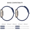 thumbnail image 4 of Adepoy Compatible for Apple Watch Band 38mm 40mm 42mm 44mm, Breathable Soft Silicone Wristbands Adjustable Bands for Apple iWatch Series 7, 6, 5, 4, 3, 2, 1, SE, Nike+, Edition", 4 of 7