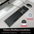 thumbnail image 6 of Macally BLSLIMKEYPROSG, Backlit USB Wired Keyboard for Mac, 6 of 7
