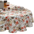 thumbnail image 5 of Thanksgiving Red Leaves Festival Fabric Tablecloth, 60 x 84 Oval, Autumn Leaves Harvest Dining Table Cover, Easy Care Fall Decor, 5 of 6