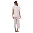 thumbnail image 4 of Casual Nights Women's Short Sleeve Top with Capri Pants Pjs Floral Border Capri Pajama Set, 4 of 5