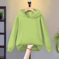 thumbnail image 4 of Kids' Hoodie Kangaroo Pocket Long Sleeve Casual Pullover Basic Comfortable Classic Solid Color Fall Top, 4 of 5