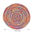 thumbnail image 2 of Wind Color Satin Dyed Cotton Yarn Woven Anti Hot Placemat Party Fun Shaped Tea Round Suitable For Bar Office Gifts Home & Kitchen, 2 of 6