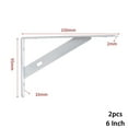 thumbnail image 1 of Bgsha 2 x Support d'Étagère en Métal en Forme de L Épaissi Support d'Angle Droit, 1 of 5
